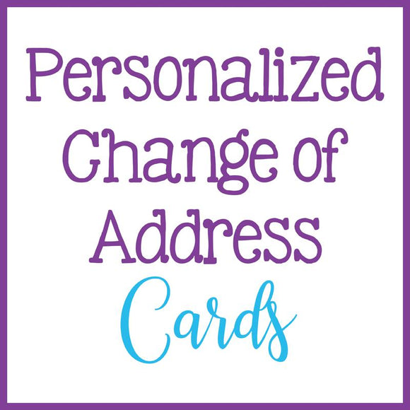 Personalized Change of Address Postcards