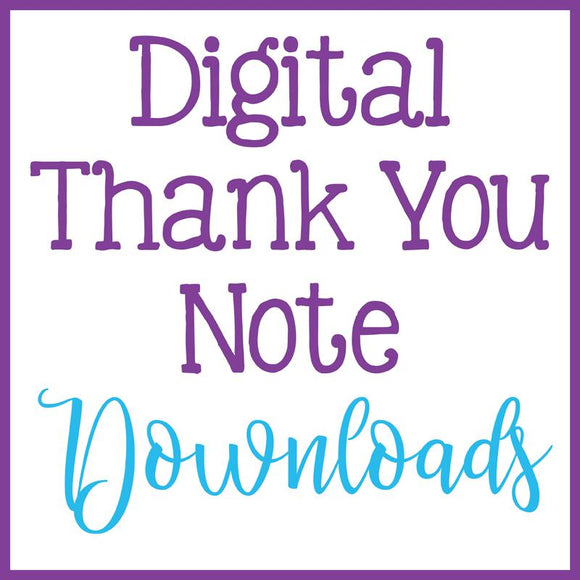 Thank You Notes & Greeting Cards - Instant Download
