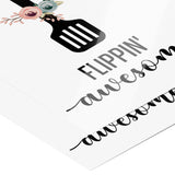 11" x 14" Flippin' Awesome Poster for Kitchen