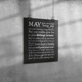 11" x 14" Irish Blessing Faux Chalkboard Poster Print