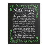 11" x 14" Irish Blessing Faux Chalkboard Poster Print