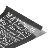 11" x 14" Irish Blessing Faux Chalkboard Poster Print