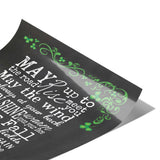 11" x 14" Irish Blessing Faux Chalkboard Poster Print