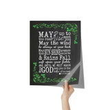 11" x 14" Irish Blessing Faux Chalkboard Poster Print