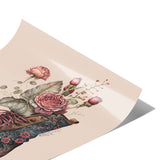 11" x 14" Victorian Gothic Boot with Roses Poster Print