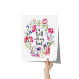 11" x 14" It is Well with My Soul Poster