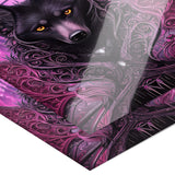 11x14 Purple Gothic Wolf Poster Print, Matte or Glossy
