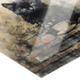 12" x 12" Gothic Black Cat Poster