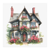 12" x 12" Gothic Victorian House Print