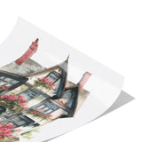 12" x 12" Gothic Victorian House Print