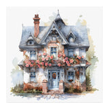 12" x 12" Victorian House Print
