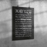 12" x 18" Irish Blessing Faux Chalkboard Poster Print