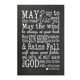12" x 18" Irish Blessing Faux Chalkboard Poster Print