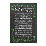 12" x 18" Irish Blessing Faux Chalkboard Poster Print