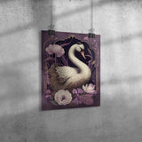Beautiful SWAN 11x14 POSTER, Glossy or Matte