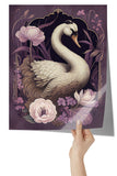 Beautiful SWAN 11x14 POSTER, Glossy or Matte