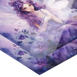 Beautiful Watercolor Look 12x12 PURPLE FAIRY Poster Print, Matte or Glossy