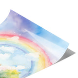 Beautiful Watercolor Look RAINBOW 11x14 Poster Print, Matte or Glossy