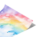 Beautiful Watercolor Look RAINBOW 11x14 Poster Print, Matte or Glossy