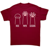 CAT Paws ROCK PAPER SCISSORS Unisex T-Shirt, Gildan Brand