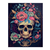 Chinoiserie Look SUGAR SKULL 11x14 PRINT POSTER