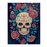 Chinoiserie Look SUGAR SKULL 11x14 PRINT POSTER