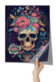 Chinoiserie Look SUGAR SKULL 11x14 PRINT POSTER