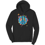 Colorful PEACE Sign HOODIE Port & Co Sweatshirt