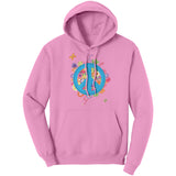 Colorful PEACE Sign HOODIE Port & Co Sweatshirt