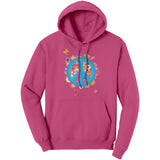 Colorful PEACE Sign HOODIE Port & Co Sweatshirt