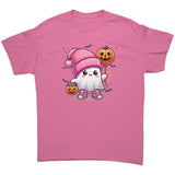 Cute Pink Hat Ghost Halloween Unisex T-Shirt