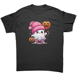 Cute Pink Hat Ghost Halloween Unisex T-Shirt