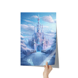 Enchanted Ice Castle 12x18 Poster, Glossy or Matte
