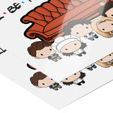FRIENDS themed 16x20 Print Poster, Matte or Glossy