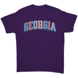 Georgia_Unisex_T-Shirt_State_Pride_Purple_Front_Mockup.png