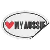 I Heart My AUSSIE Euro CAR MAGNET, Love My AUSSIE