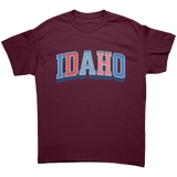 Idaho_Unisex_T-Shirt_State_Pride_Maroon_Front_Mockup.png