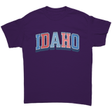 Idaho_Unisex_T-Shirt_State_Pride_Purple_Front_Mockup.png