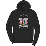 Just a Girl Who Loves CAMPING Unisex HOODIE