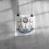 LIBRA Astrological Zodiac Sign 12x12 Poster