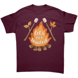 Lets_Get_Toasted_Camp_Fire_Smores_Unis_Maroon_Front_Mockup.png