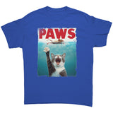 PAWS Cat Jaws Humorous Unisex T-Shirt