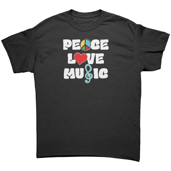 PEACE LOVE MUSIC Unisex T-Shirt