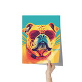 POP ART Look BULLDOG Wearing Sunglasses 11x14 PRINT POSTER