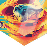 POP ART Look BULLDOG Wearing Sunglasses 11x14 PRINT POSTER