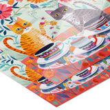 Pop Art Design CATS DRINKING TEA 11 x 14 Poster PRINT, Glossy or Matte