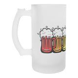 RAINBOW Beer Mug Design 16oz Frosted Beer Stein