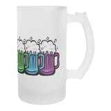 RAINBOW Beer Mug Design 16oz Frosted Beer Stein