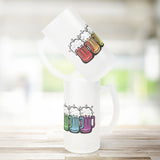RAINBOW Beer Mug Design 16oz Frosted Beer Stein