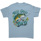 Reel_Great_Dad_Fishing_Design_Unisex_T-S_Light_Blue_Front_Mockup.png